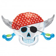 Pirate Jolly Roger Supershape Balloon